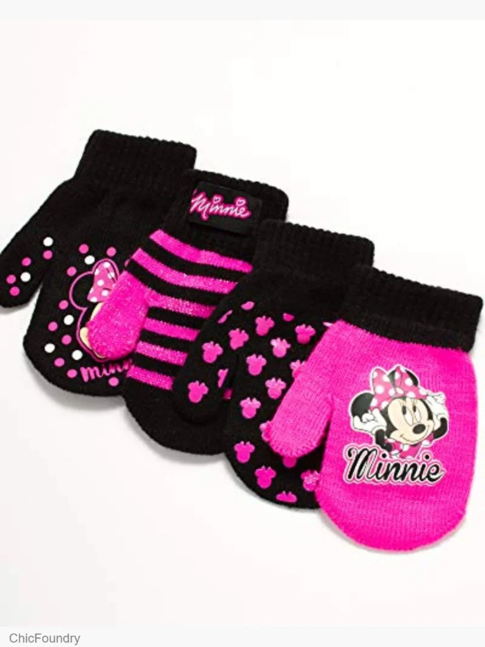 Girls Insulated Waterproof Winter Gloves 4-Pack Toddler Snow Mittens